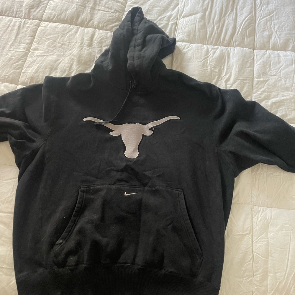 Nike Black Hoodie with Longhorn Logo